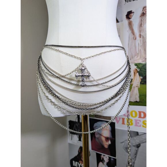 Handmade Waist Chain Belt Gothic - Picture 3 of 10